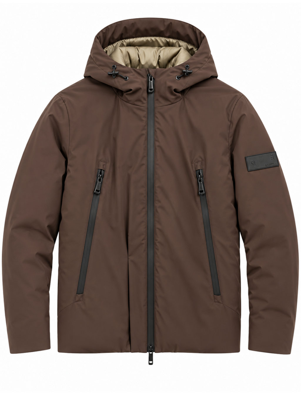 Giubbotto Gianni Lupo Marrone con cappuccio GL5069BD COFFE GIANNI LUPO 