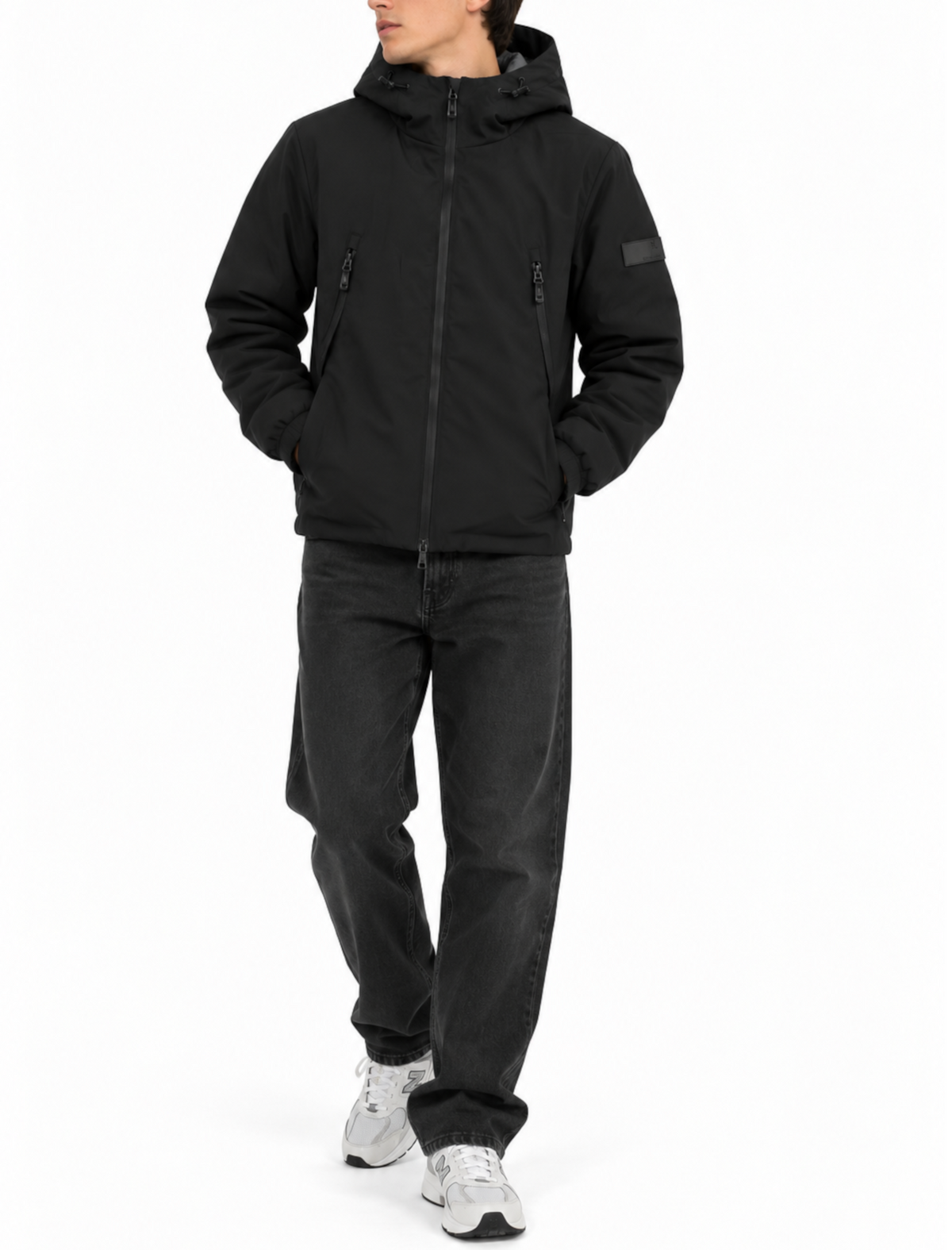 Giubbotto Gianni Lupo Nero con cappuccio GL5069BD NERO GIANNI LUPO 
