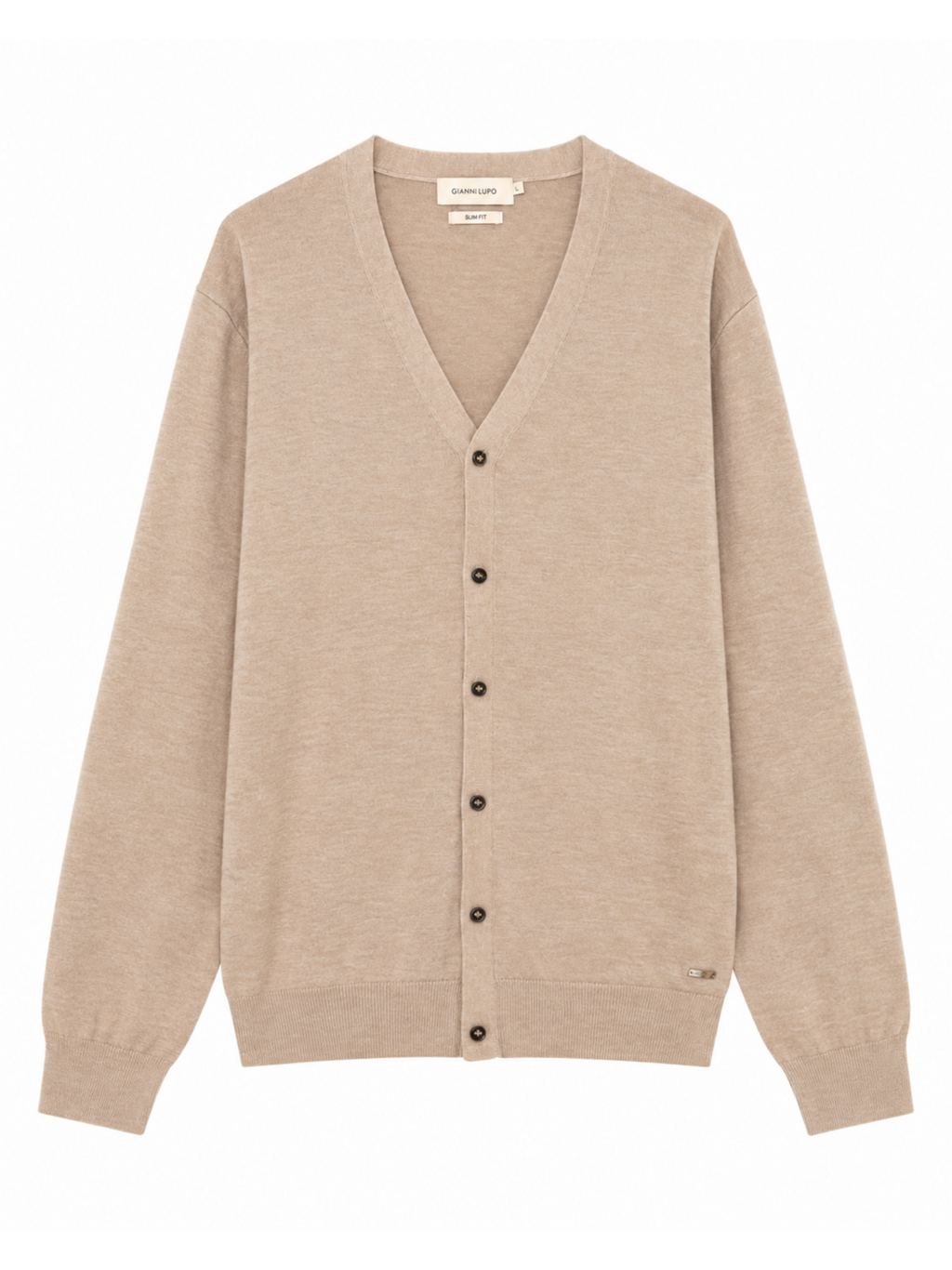 Cardigan Gianni Lupo Beige con bottoni GL513S CAMEL GIANNI LUPO 