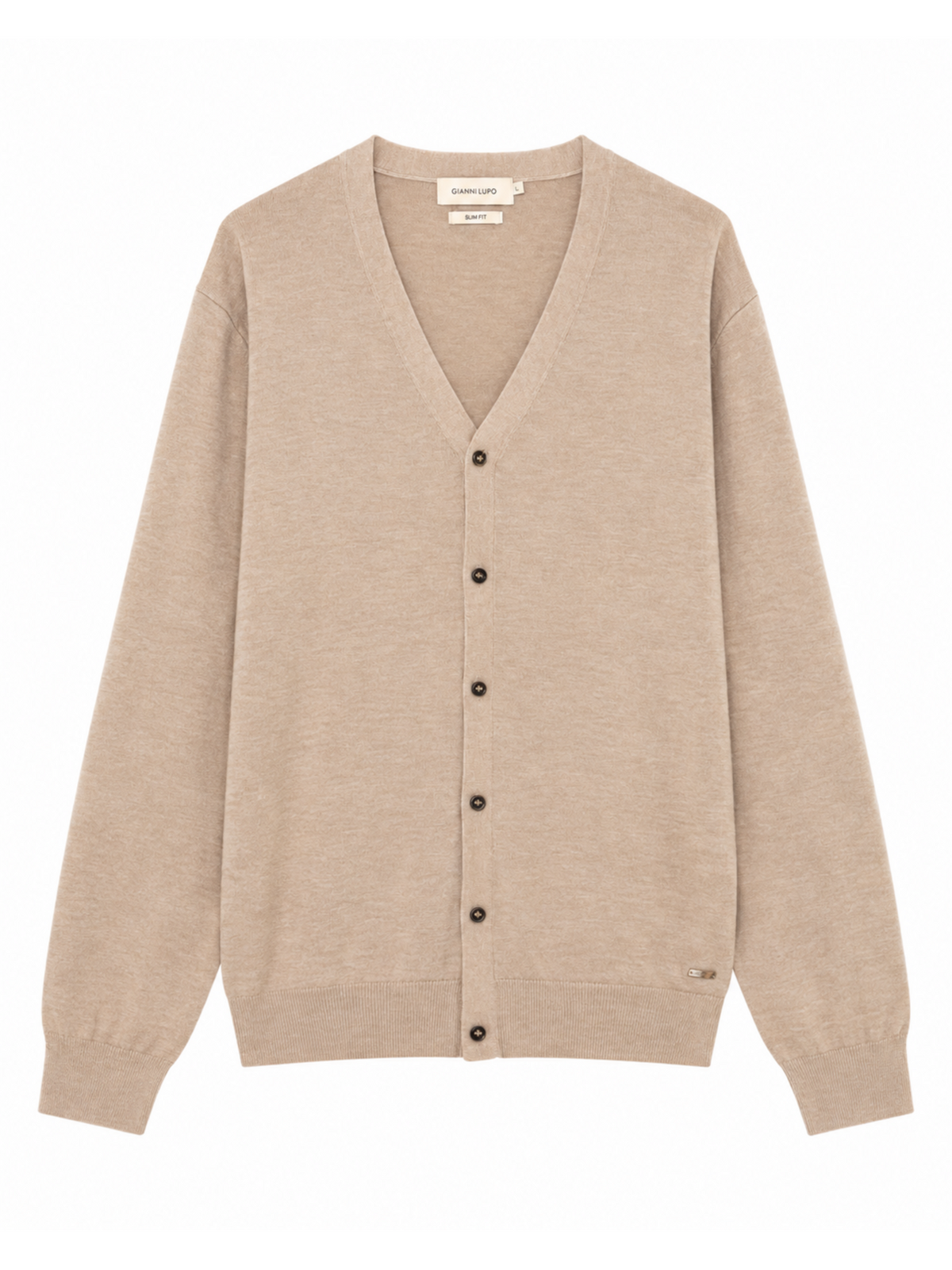Cardigan Gianni Lupo Beige con bottoni GL513S CAMEL GIANNI LUPO 
