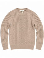 Maglia Gianni Lupo Beige in ciniglia con trecce GL522S BEIGE GIANNI LUPO 