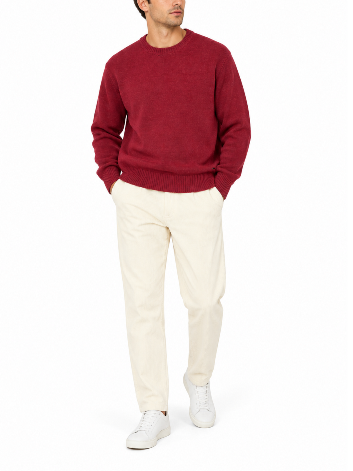 Maglia Gianni Lupo Terracotta girocollo ciniglia GL535S RUST RED GIANNI LUPO 