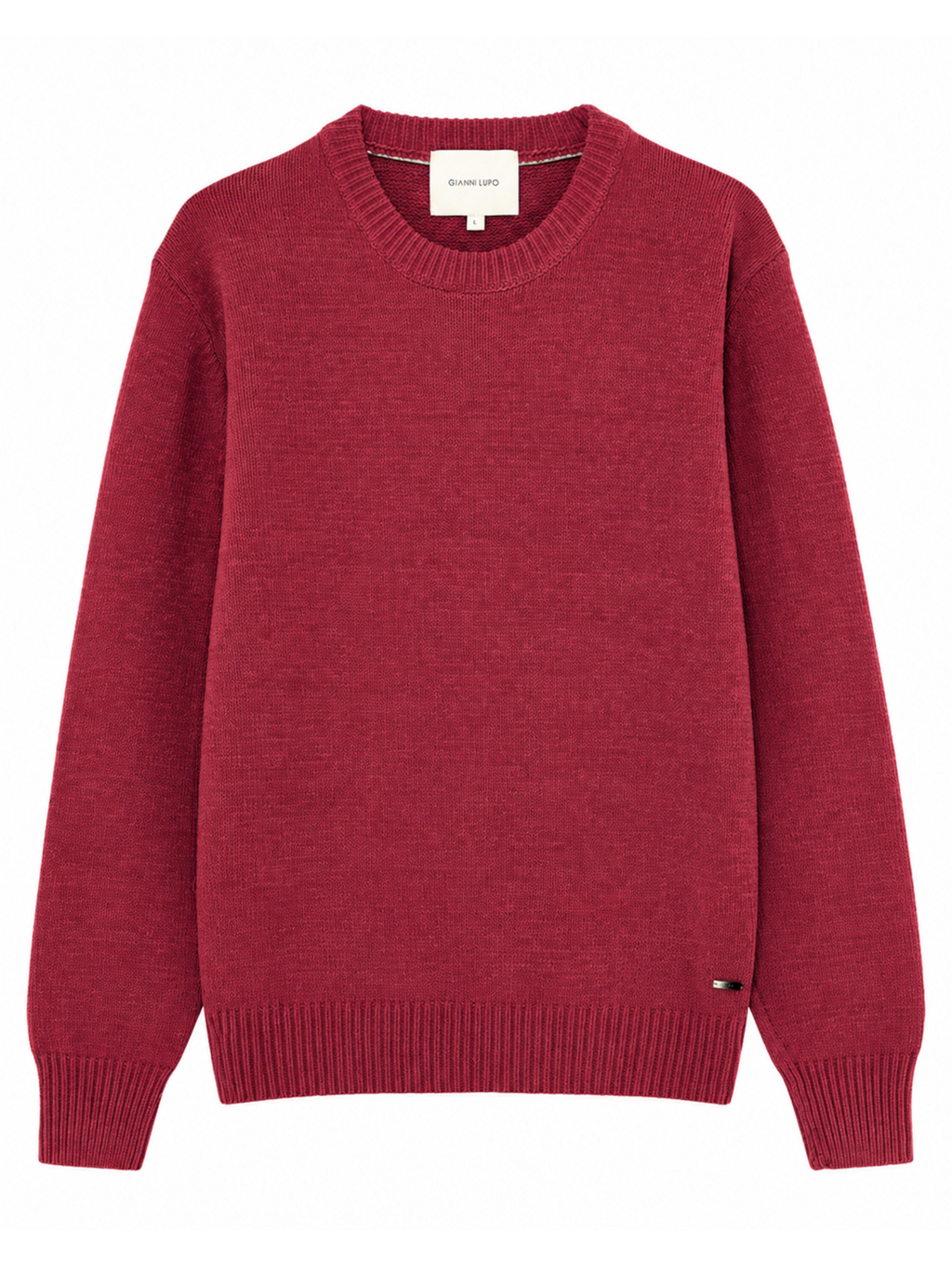Maglia Gianni Lupo Terracotta girocollo ciniglia GL535S RUST RED GIANNI LUPO 