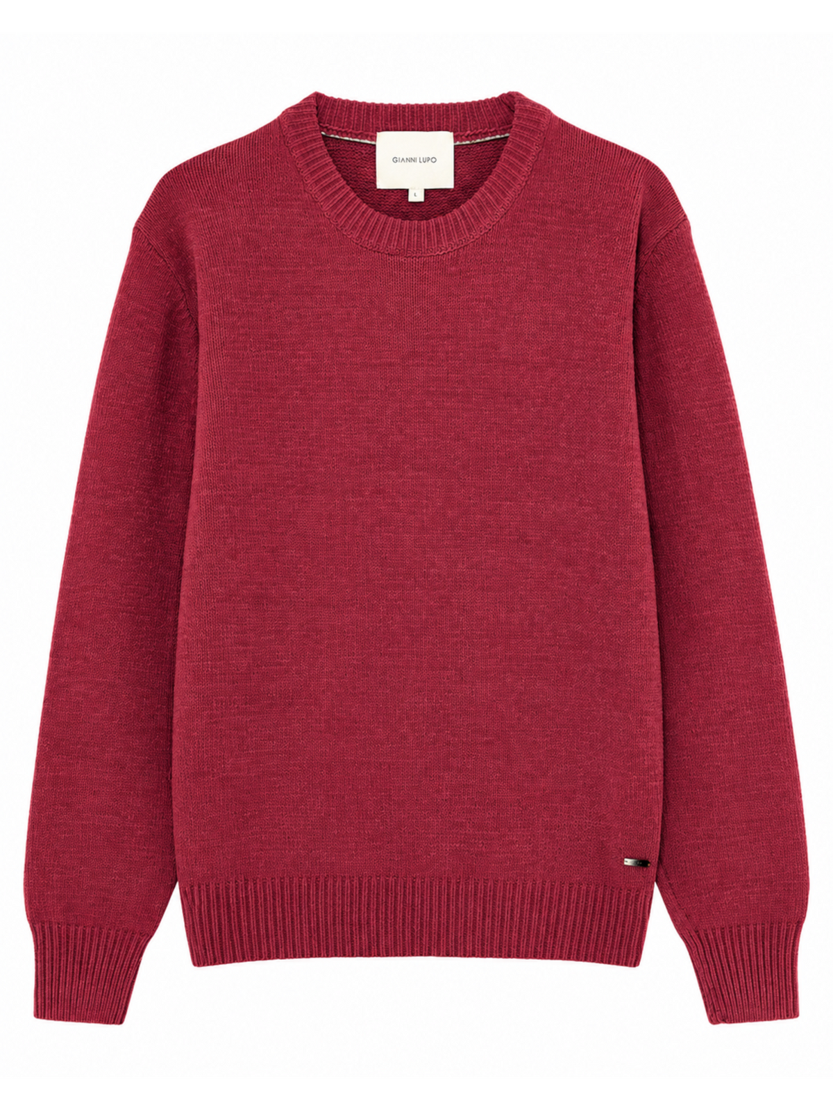 Maglia Gianni Lupo Terracotta girocollo ciniglia GL535S RUST RED GIANNI LUPO 