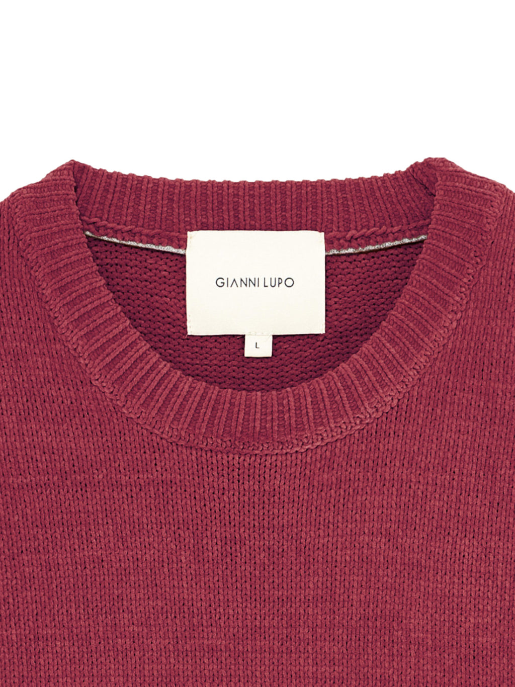 Maglia Gianni Lupo Terracotta girocollo ciniglia GL535S RUST RED GIANNI LUPO 