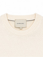 Maglia Gianni Lupo Bianco girocollo ciniglia GL535S WHITE GIANNI LUPO 
