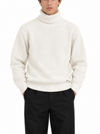 Maglia Gianni Lupo Panna dolcevita ciniglia GL536 WHITE GIANNI LUPO 