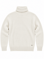 Maglia Gianni Lupo Panna dolcevita ciniglia GL536 WHITE GIANNI LUPO 
