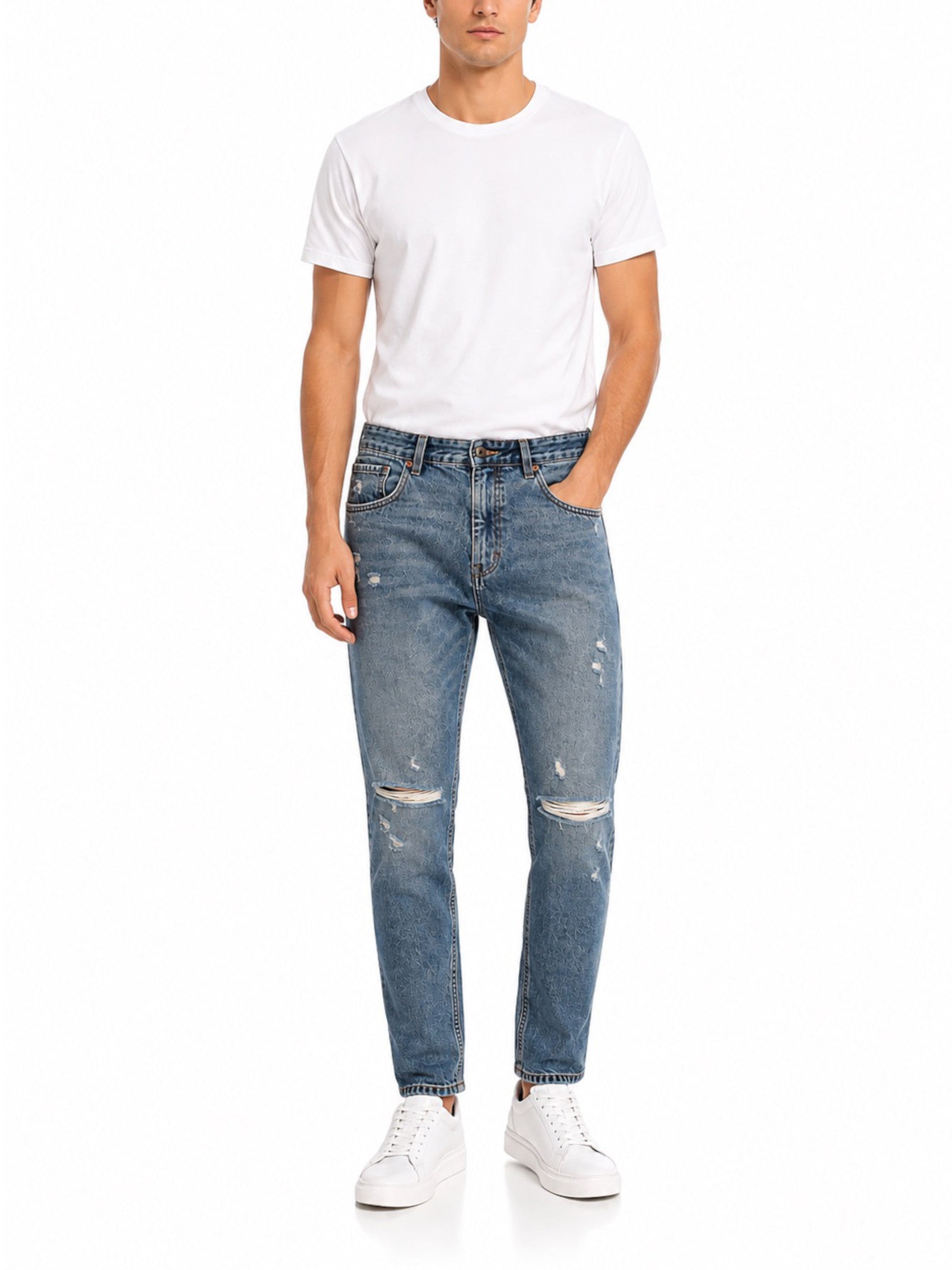 Jeans Gianni Lupo Myke slim fit GL622Y MEDIUM BLUE DENIM GIANNI LUPO 