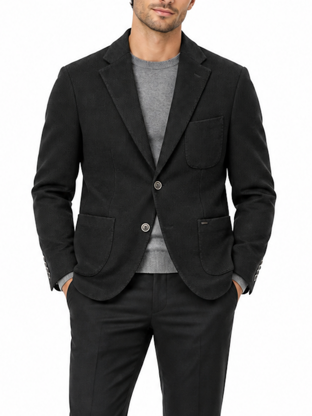 Giacca Gianni Lupo Nero operata GL7010H NERO GIANNI LUPO 