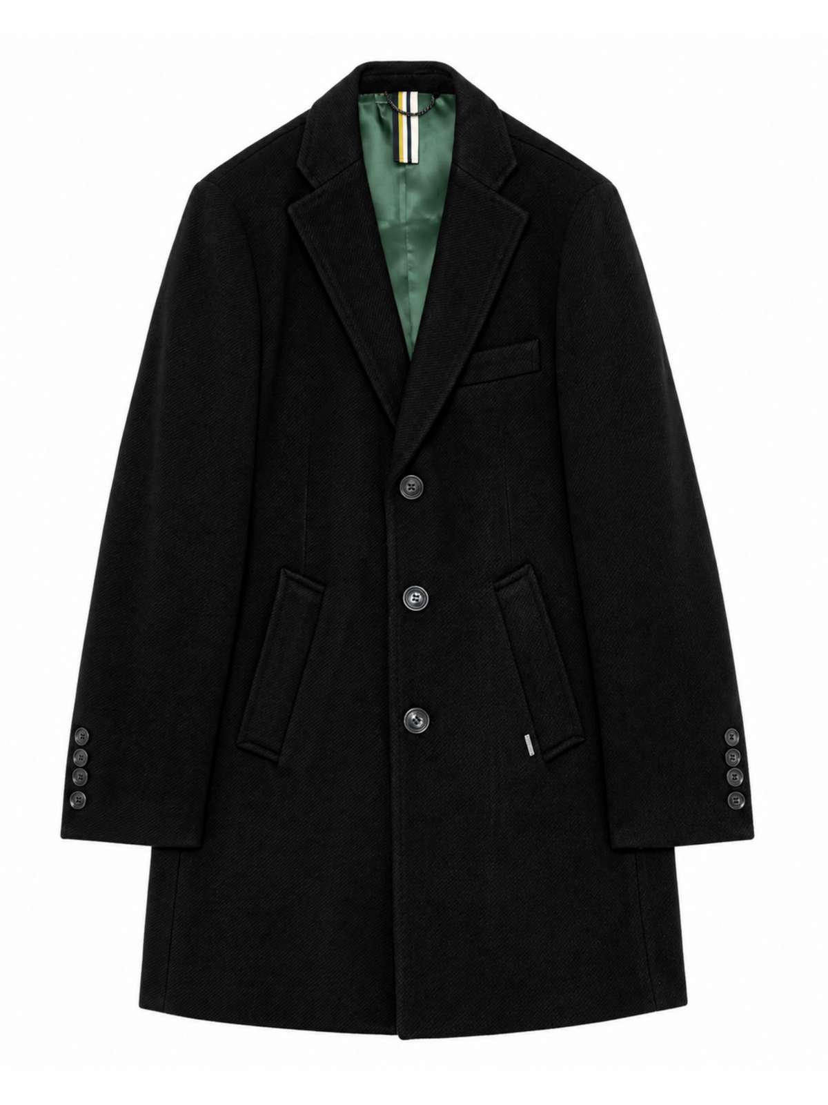 Cappotto Gianni Lupo Nero con bottoni GL7035H NERO GIANNI LUPO 