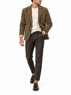 Giacca Gianni Lupo Fango in velluto liscio GL7055 MILITARY GIANNI LUPO 