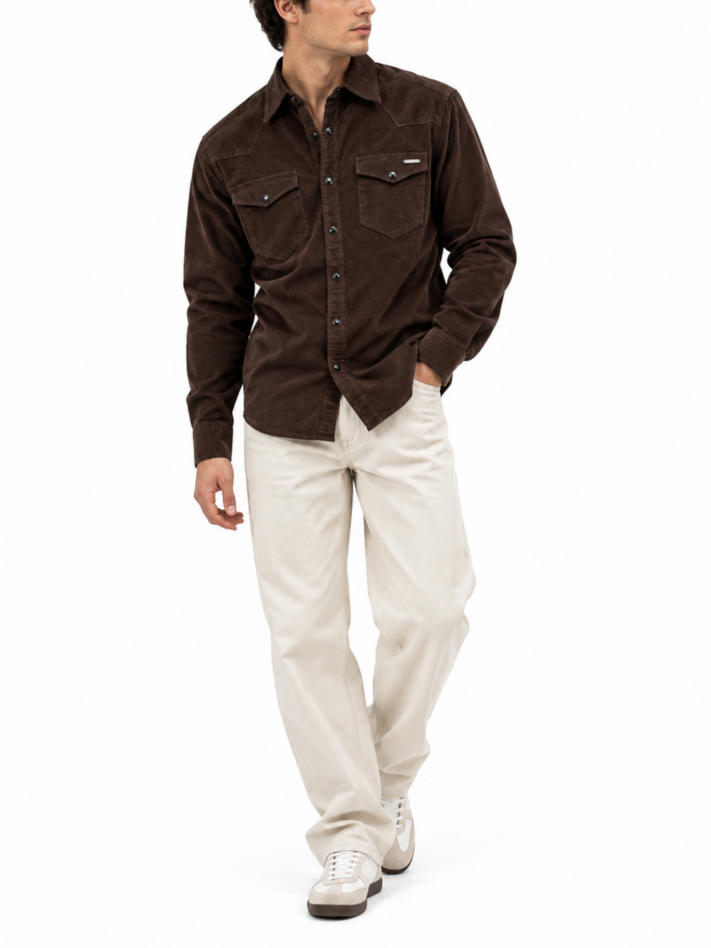 Camicia Gianni Lupo Marrone western GL7800S COFFEE GIANNI LUPO 