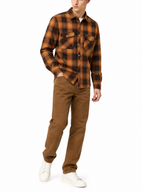 Camicia Gianni Lupo Cammello a quadri GL7846 CAMEL GIANNI LUPO 