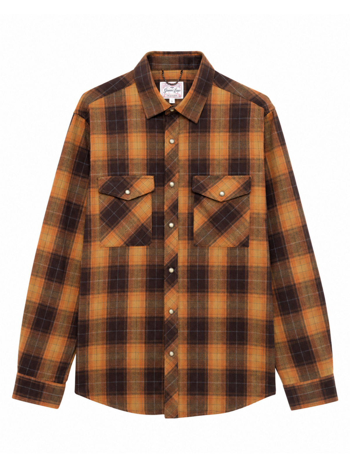 Camicia Gianni Lupo Cammello a quadri GL7846 CAMEL GIANNI LUPO 