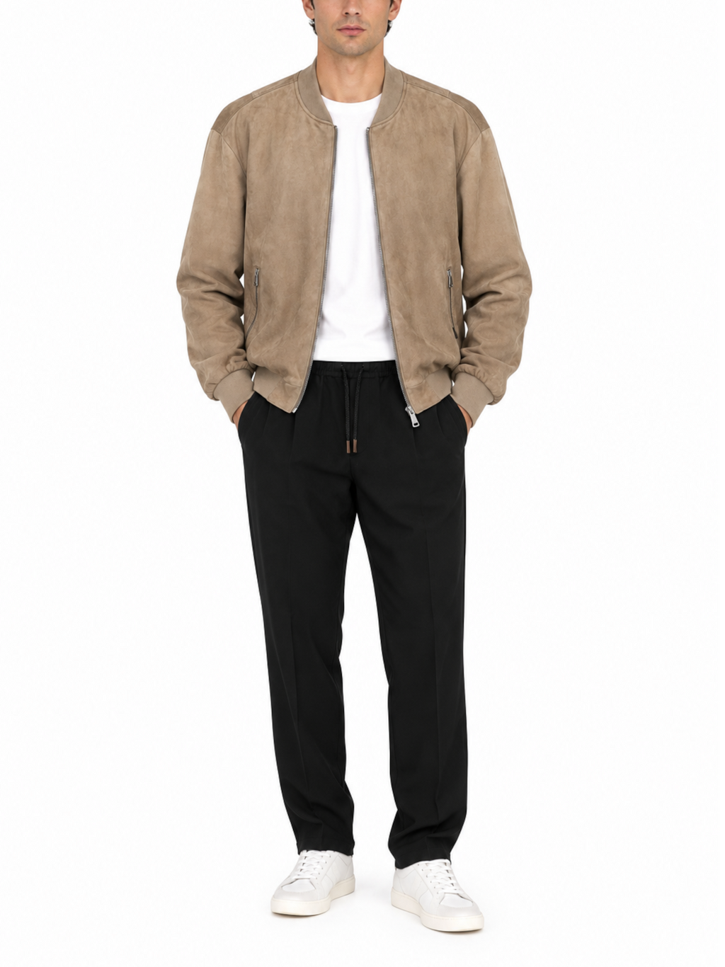 Bomber Gianni Lupo Beige scamosciato GL9715 BEIGE GIANNI LUPO 