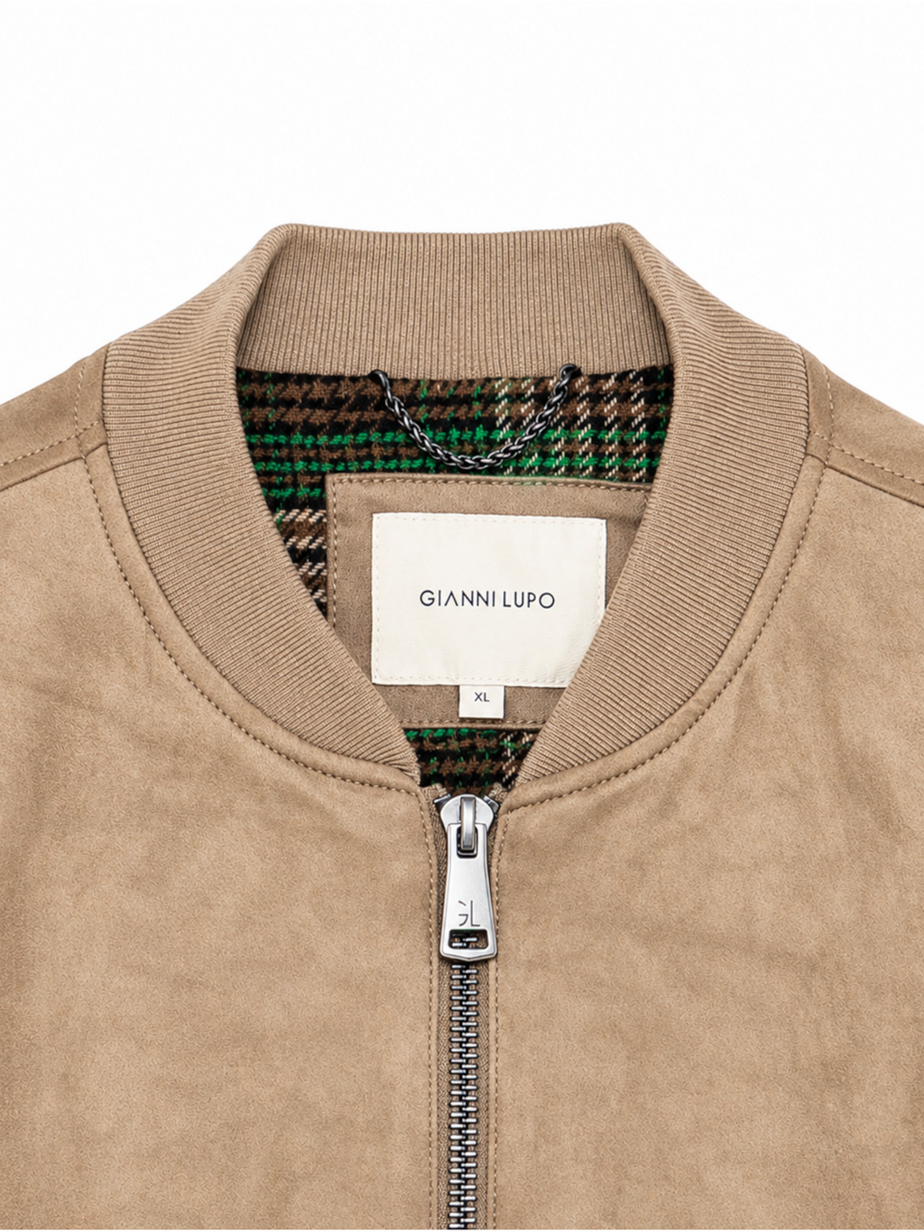 Bomber Gianni Lupo Beige scamosciato GL9715 BEIGE GIANNI LUPO 
