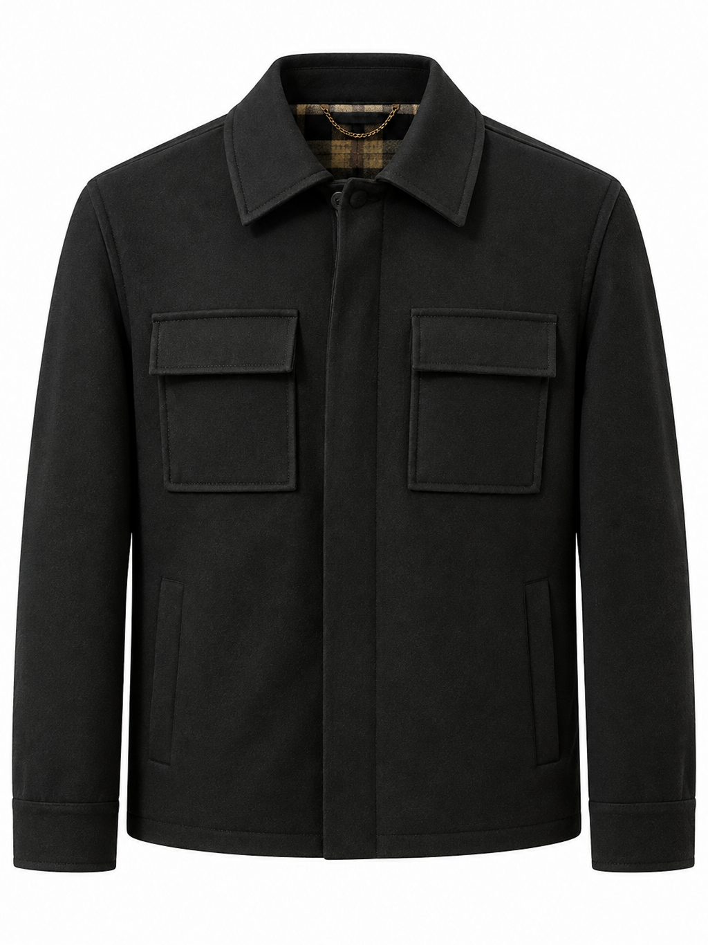 Overshirt Gianni Lupo Nero con taschini GL9851 NERO GIANNI LUPO 