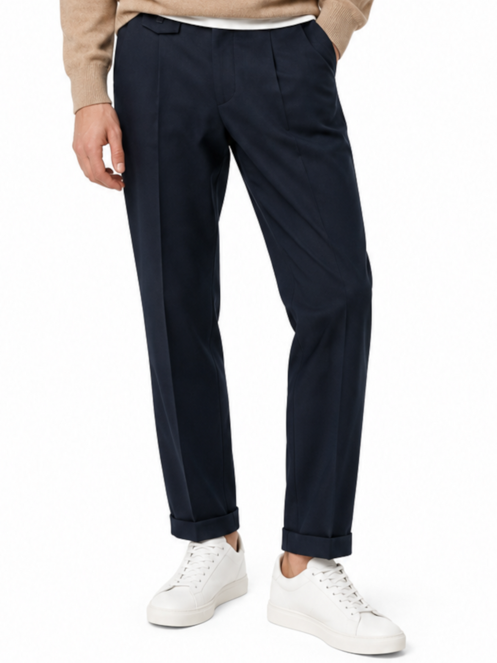 Chino Gianni Lupo Blu slim fit fustagno operato GN21846 NAVY GIANNI LUPO 