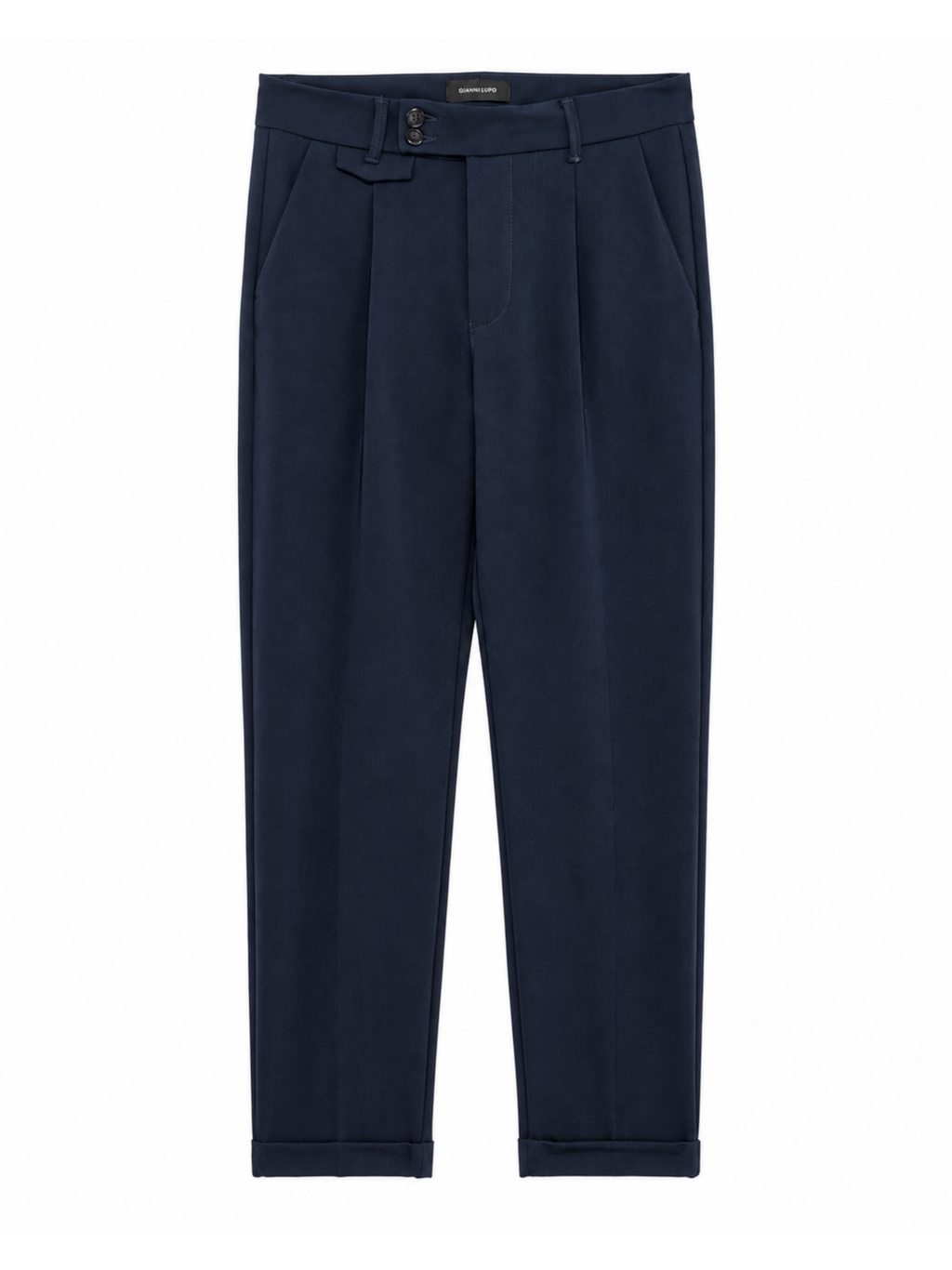 Chino Gianni Lupo Blu slim fit fustagno operato GN21846 NAVY GIANNI LUPO 