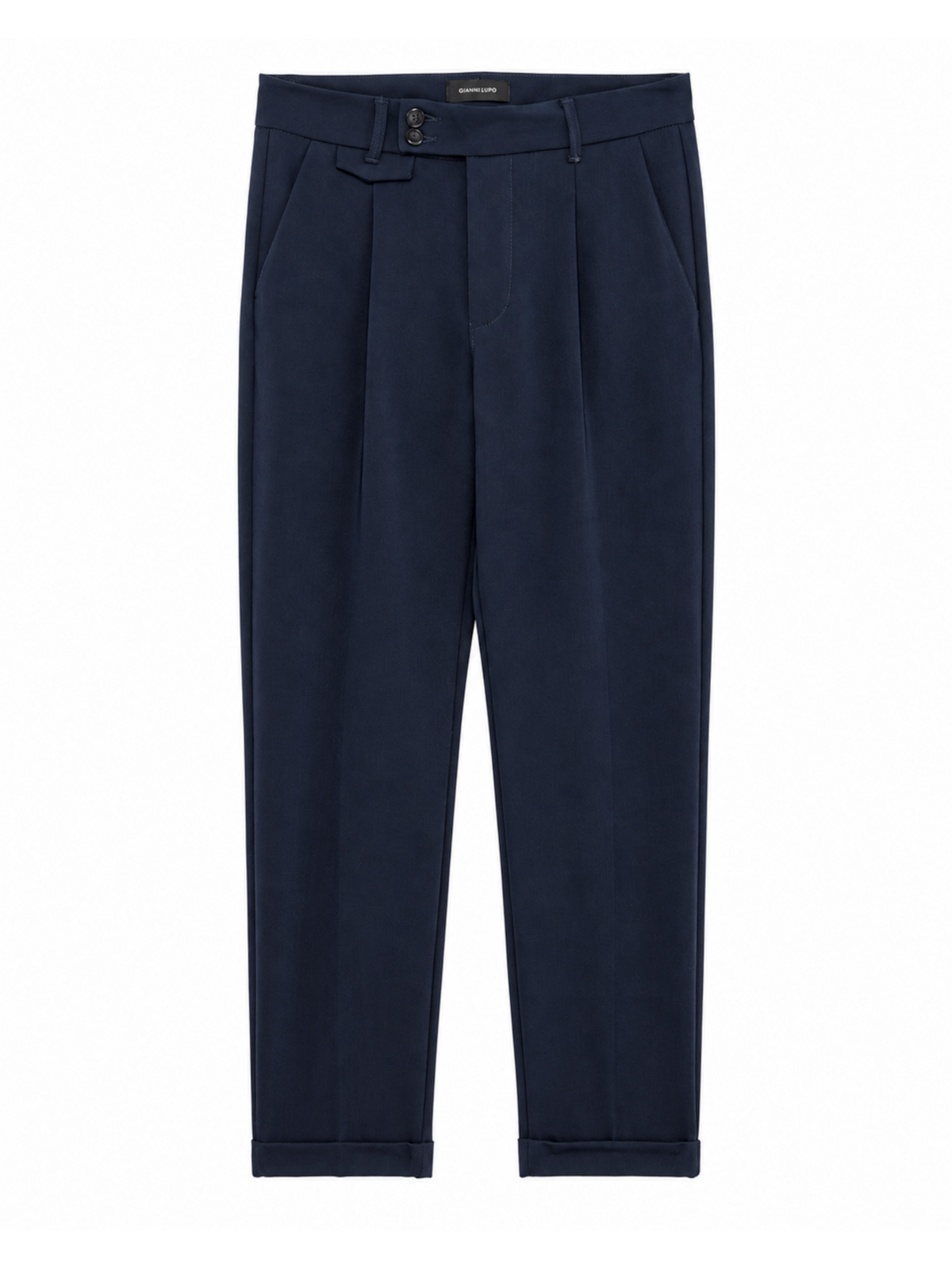 Chino Gianni Lupo Blu slim fit fustagno operato GN21846 NAVY GIANNI LUPO 