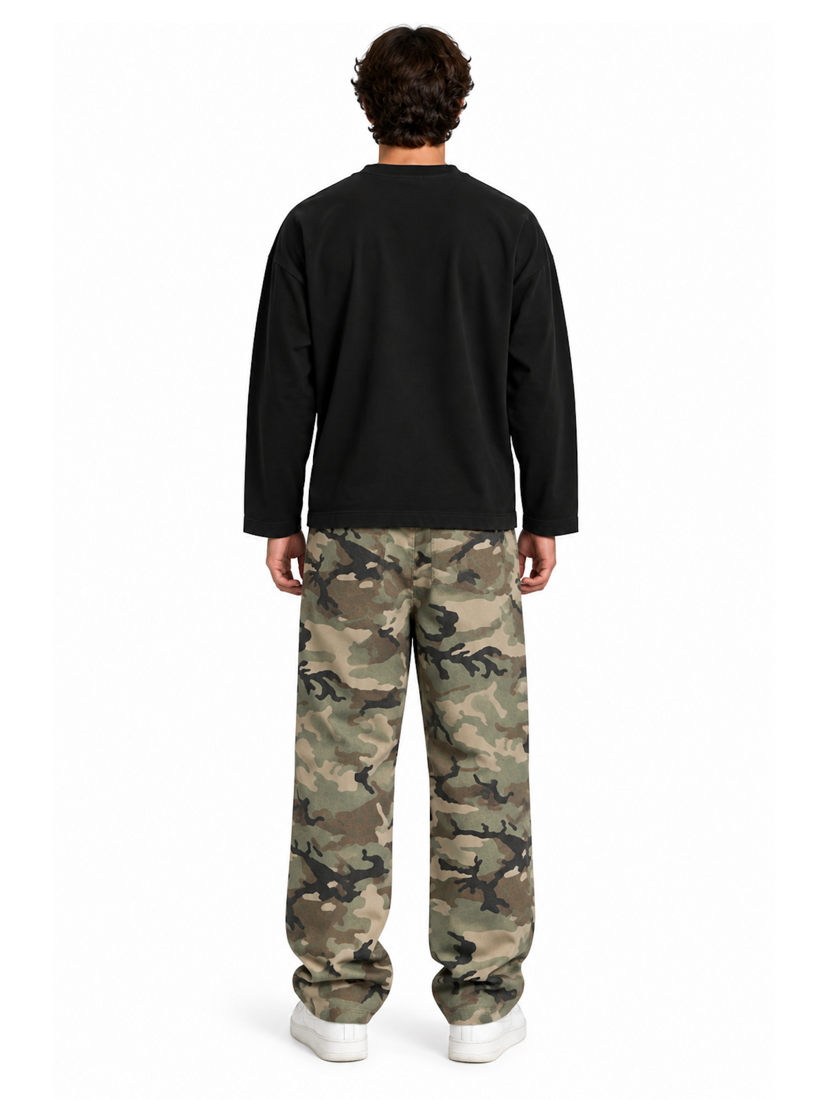T-shirt Imperial Nero Cropped a manica lunga T7230P1001 NERO IMPERIAL 