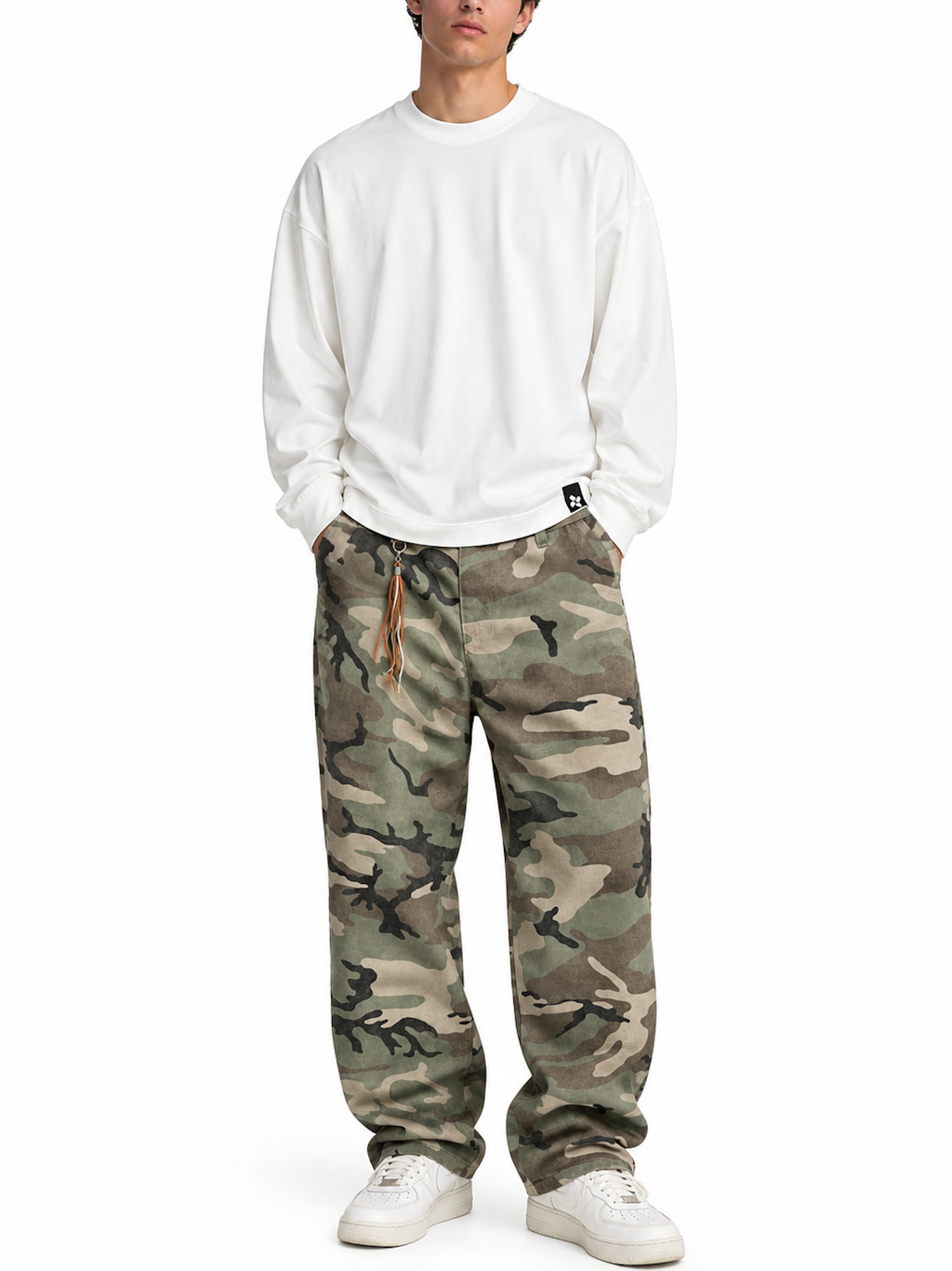 T-shirt Imperial Panna Cropped a manica lunga T7230P1001 PANNA IMPERIAL 