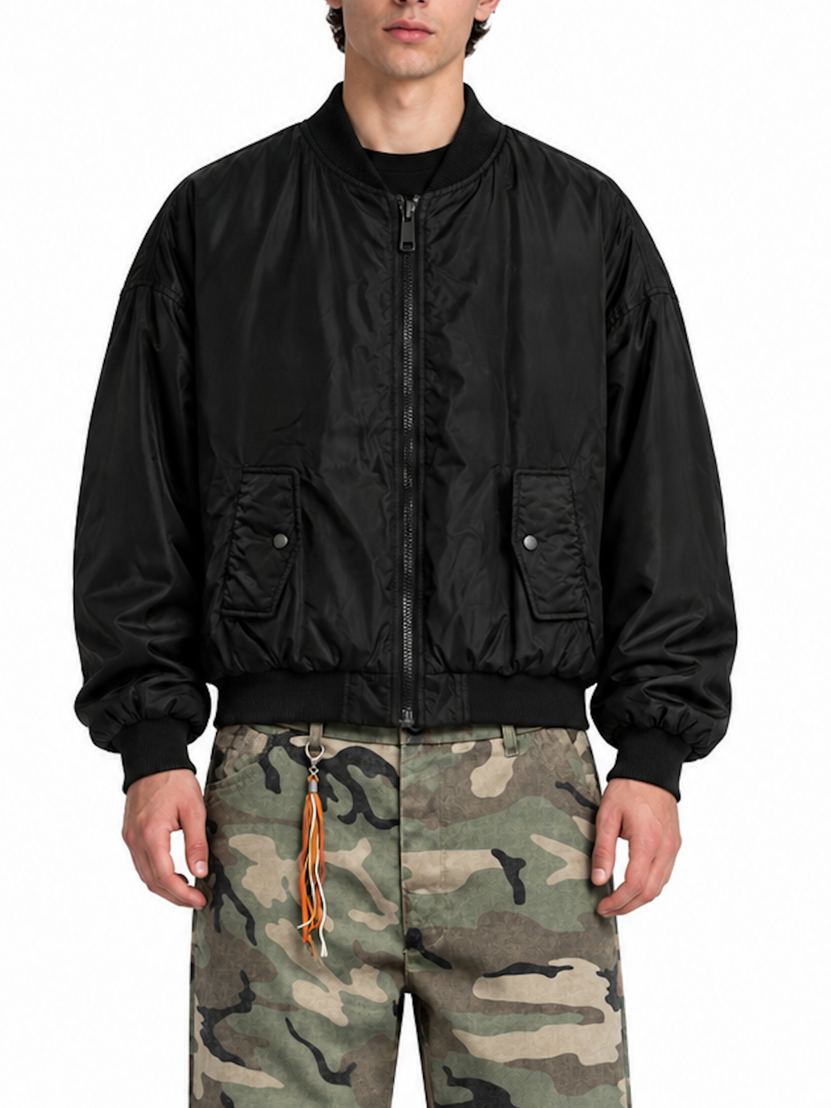 Bomber Imperial Nero con tasche V897933056 NERO IMPERIAL 