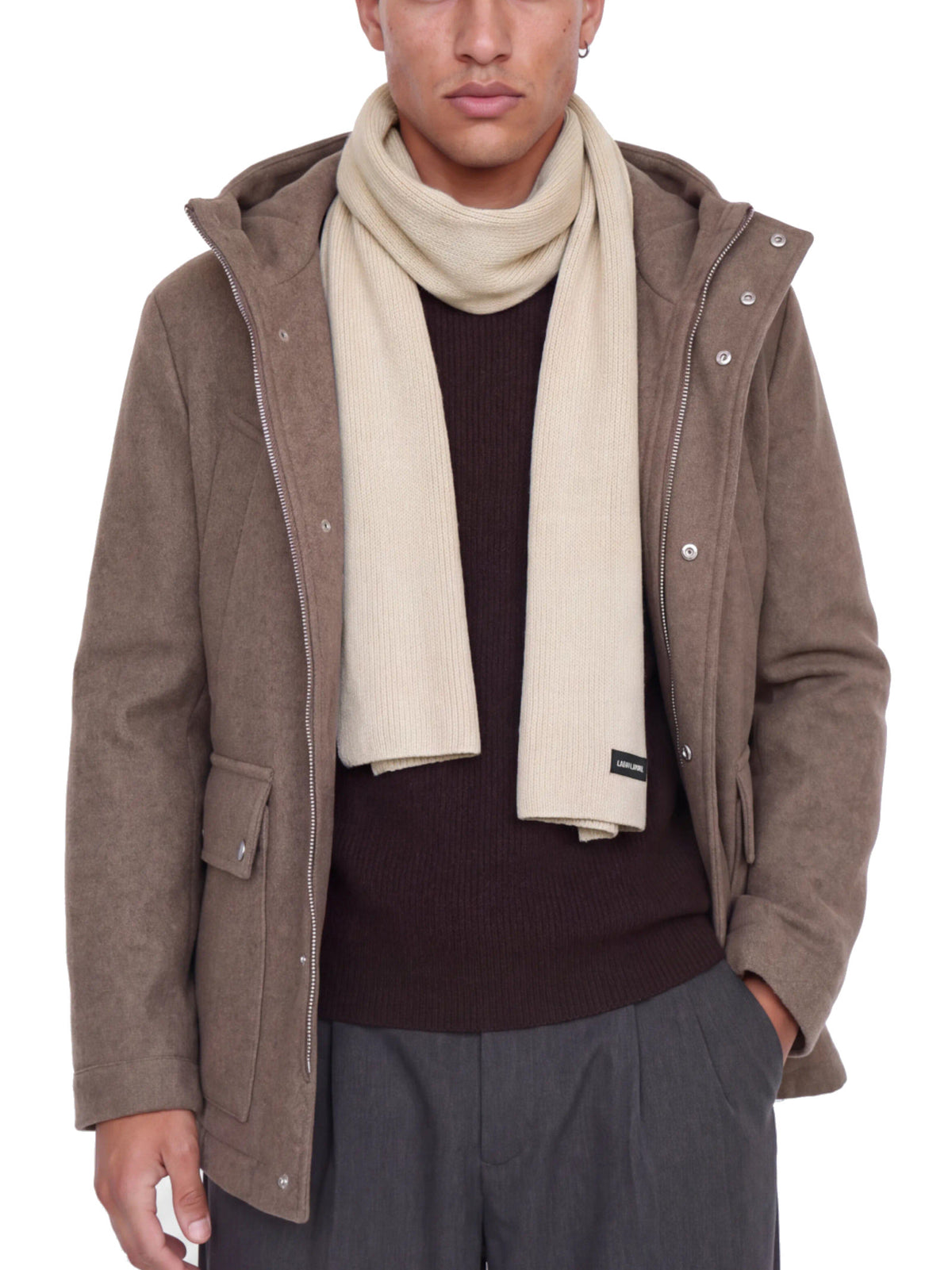 Sciarpa Jack & Jones Dna Beige 12098582 /Moonbeam JACK & JONES 