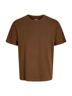 T-shir Jack & Jones Organic Vinaccia a maniche corte basic 12156101 /Bitter Chocolate JACK & JONES 