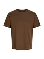 T-shir Jack & Jones Organic Marrone a maniche corte basic 12156101 /Cocoa JACK & JONES 