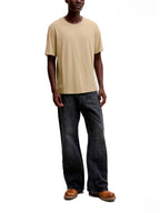 T-shir Jack & Jones Organic Beige a maniche corte basic 12156101 /Fields Of Rye JACK & JONES 