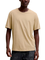 T-shir Jack & Jones Organic Beige a maniche corte basic 12156101 /Fields Of Rye JACK & JONES 