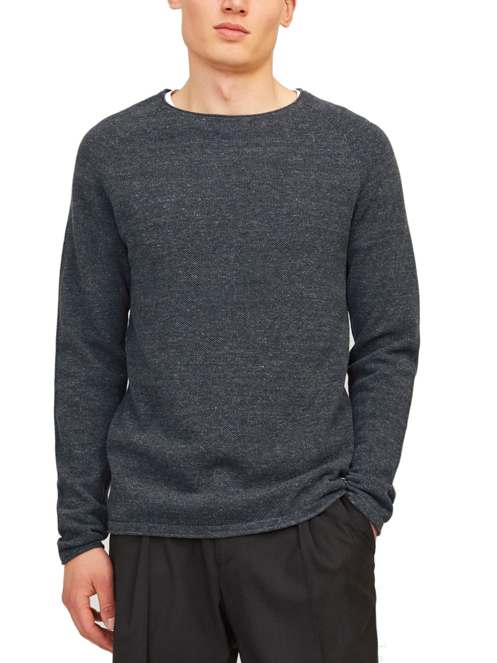 Maglia Jack & Jones Hill Antracite girocollo 12157321 /Dark Grey Melange JACK & JONES 