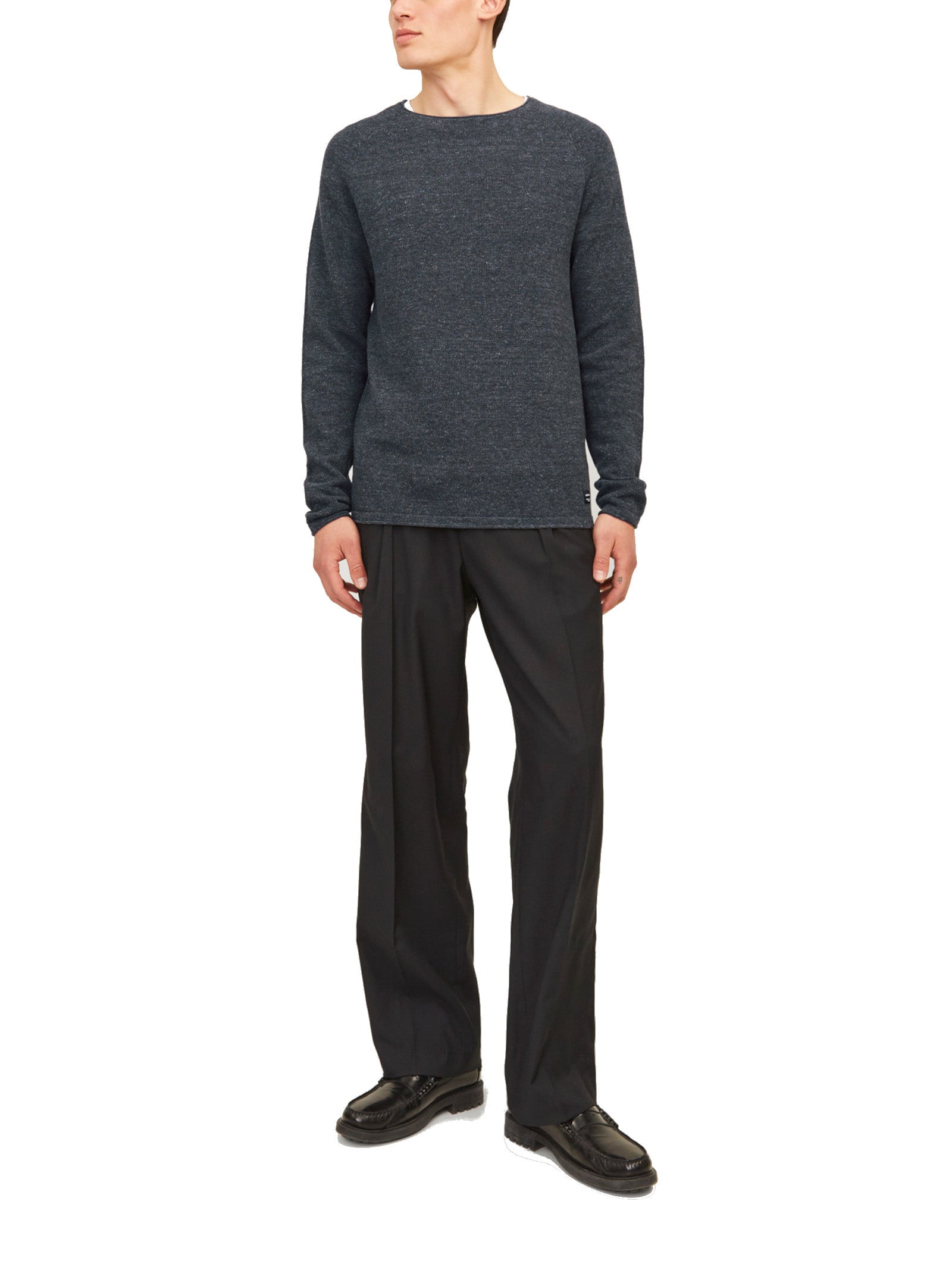 Maglia Jack & Jones Hill Antracite girocollo 12157321 /Dark Grey Melange JACK & JONES 