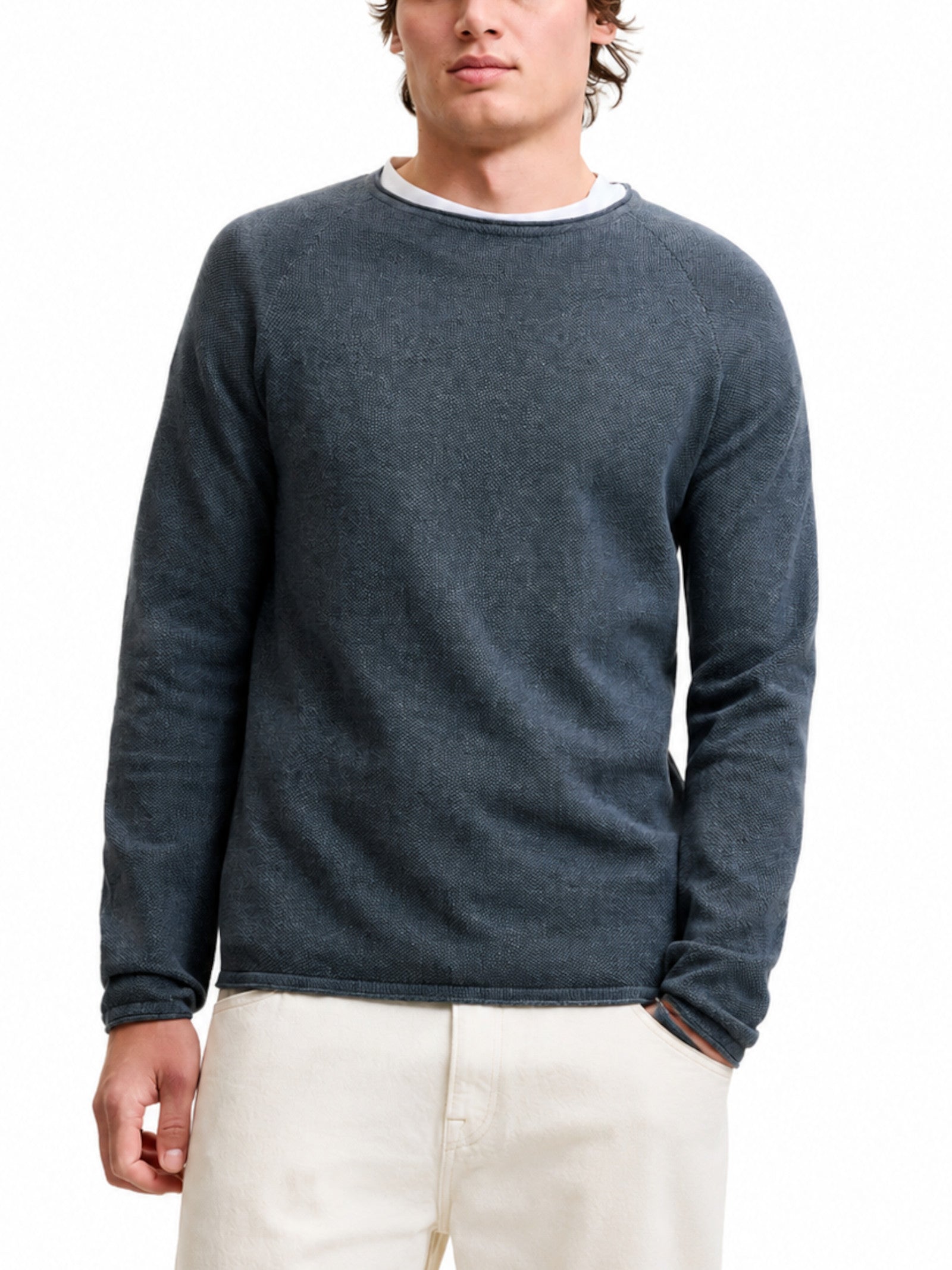 Maglia Jack & Jones Hill Antracite girocollo 12157321 /Turbulence JACK & JONES 