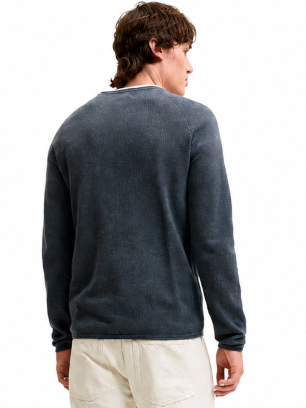 Maglia Jack & Jones Hill Antracite girocollo 12157321 /Turbulence JACK & JONES 