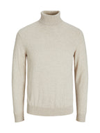 Maglia Jack & Jones Emil Beige a collo alto 12157417 /Oatmeal JACK & JONES 