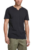 T-shirt Jack & Jones Esplit Nera scollo a V 12164972 /Black JACK & JONES 
