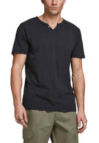 T-shirt Jack & Jones Esplit Nera scollo a V 12164972 /Black JACK & JONES 