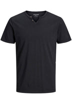 T-shirt Jack & Jones Esplit Nera scollo a V 12164972 /Black JACK & JONES 