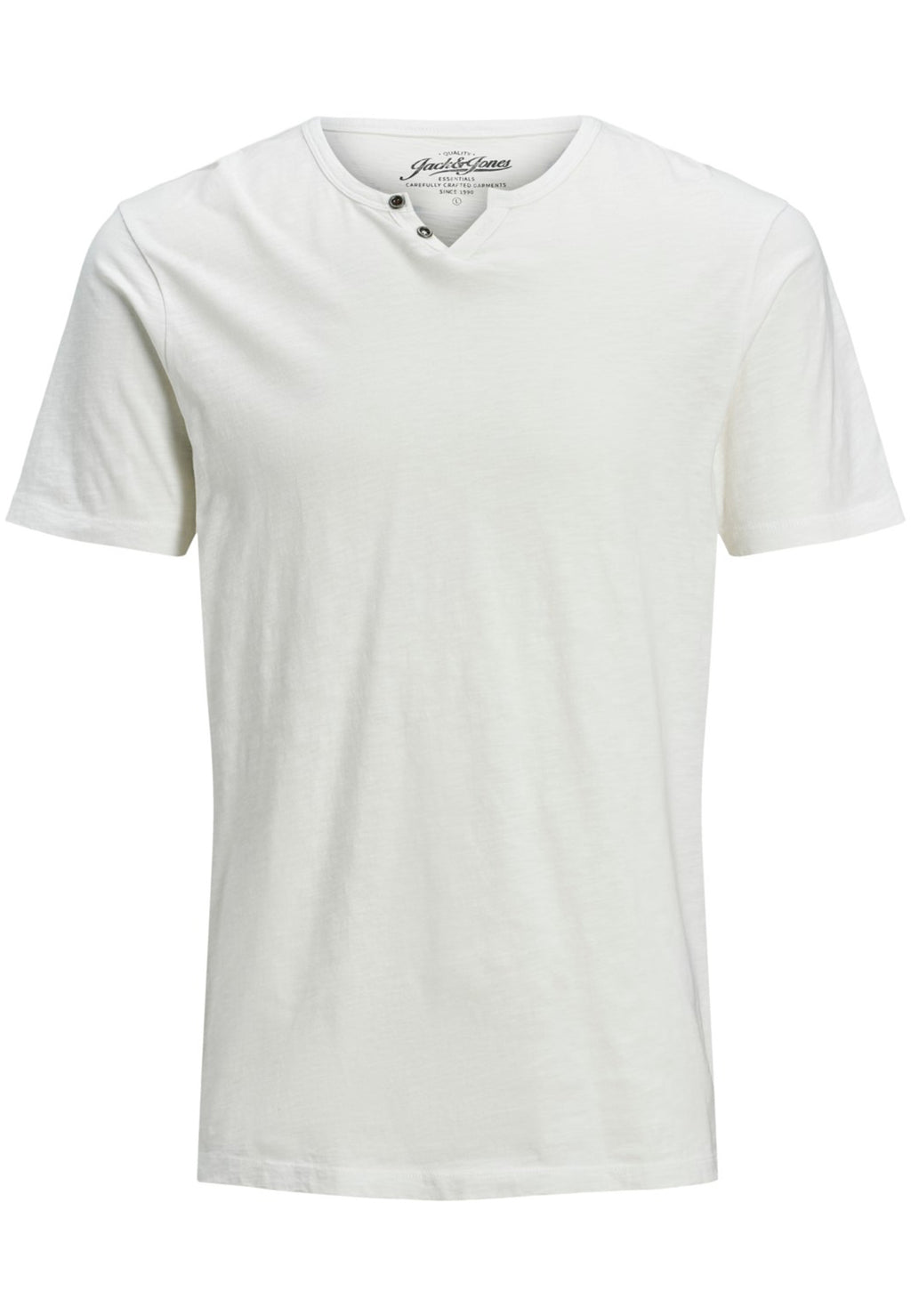 T-shirt Jack & Jones Esplit Bianco scollo a V 12164972 /CLOUD DANCER JACK & JONES 