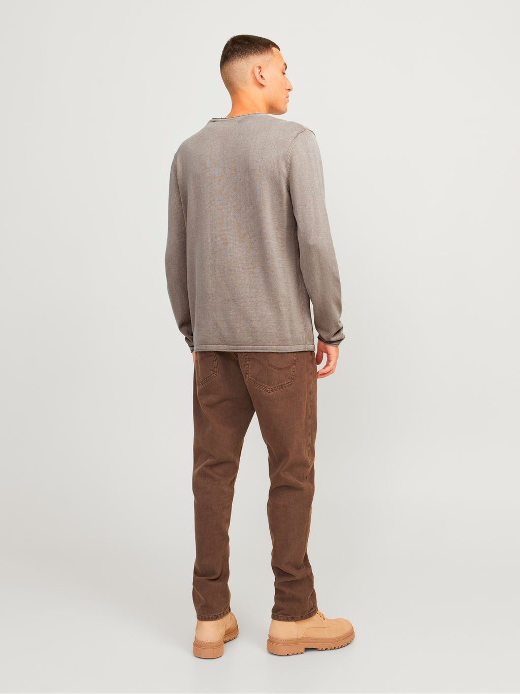 Maglia Jack & Jones Leo Beige girocollo 12174001 /Crockery JACK & JONES 