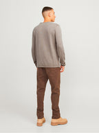 Maglia Jack & Jones Leo Beige girocollo 12174001 /Crockery JACK & JONES 