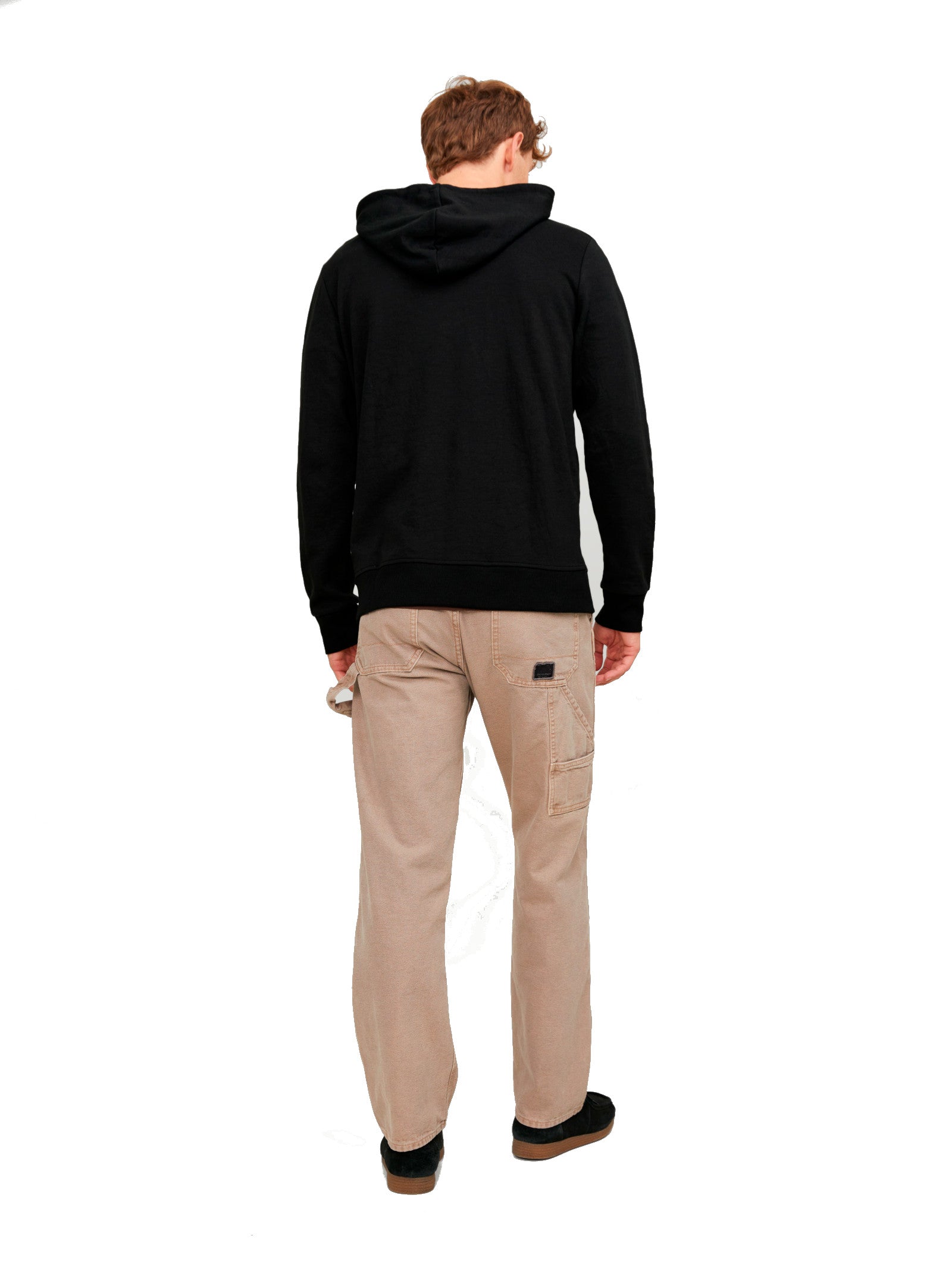 Felpa Jack & Jones Basic Nero con zip e cappuccio 12181901 /Black JACK & JONES 