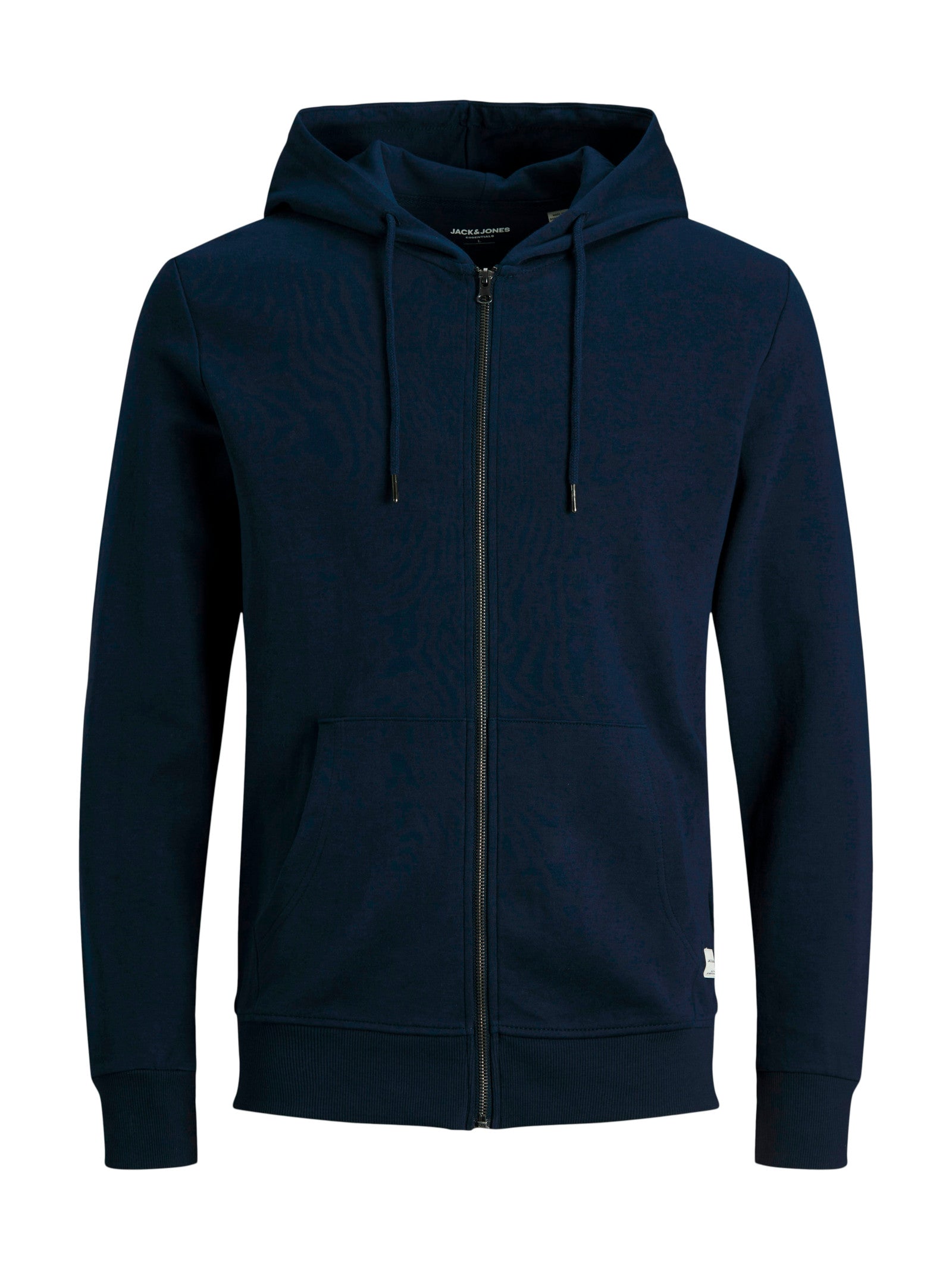Felpa Jack & Jones Basic Blu con zip e cappuccio 12181901 /Navy Blazer JACK & JONES 