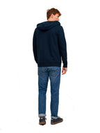 Felpa Jack & Jones Basic Blu con zip e cappuccio 12181901 /Navy Blazer JACK & JONES 