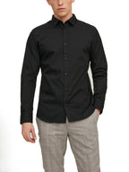 Camicia Jack & Jones Joe Nero a maniche lunghe 12187222 /Black JACK & JONES 