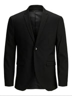 Giacca Jack & Jones Franco Nero monopetto 12199891 /BLACK JACK & JONES 
