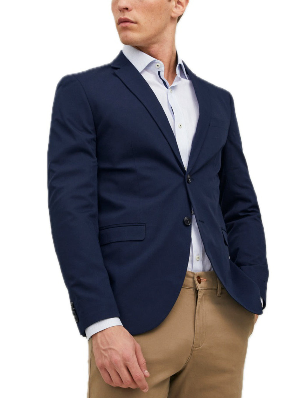 Giacca Jack & Jones Franco Blu monopetto 12199891 /DARK NAVY JACK & JONES 